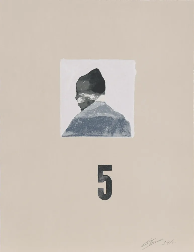 Screenprint Tuymans - Zelfportret (1982)