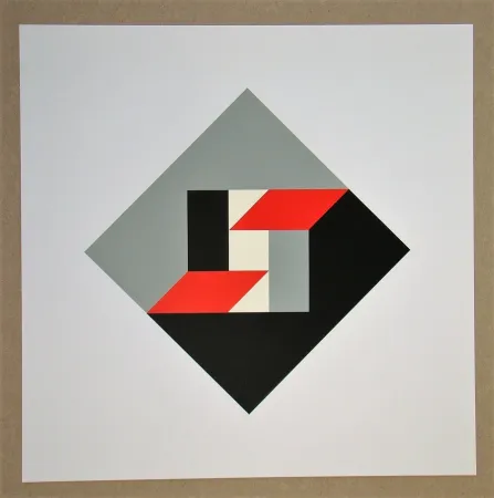 Screenprint Twardzik - Konkrete Komposition