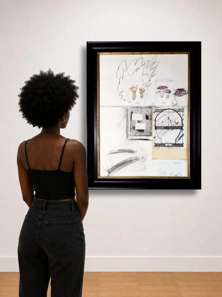 Lithograph Twombly - Natural History Part I: Mushrooms