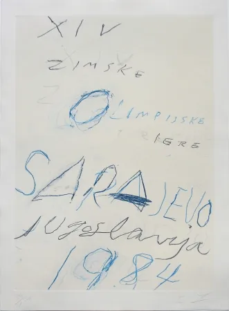 Lithograph Twombly - Untitled