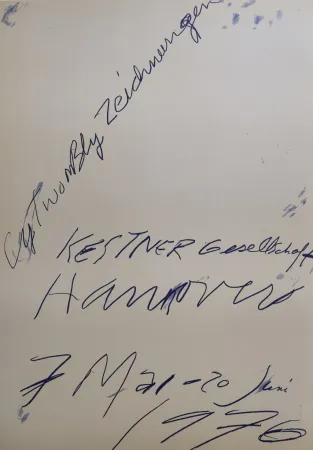 No Technical Twombly - Zeichnungen. Kestner Gesellschaft Hannover 7 Mai – 20 Juni 1976.