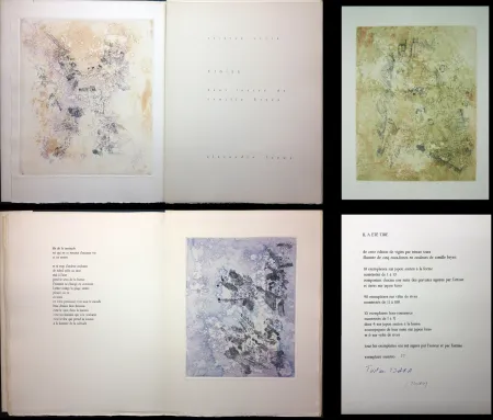 Illustrated Book Tzara - VIGIES. 5 eaux-fortes de Camille Bryen (1962).