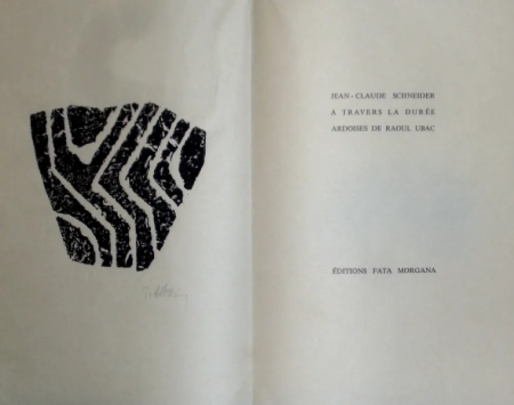 Illustrated Book Ubac - A travers la durée