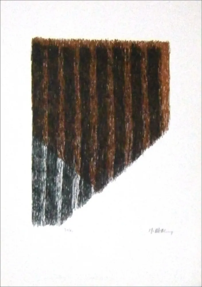 Lithograph Ubac - Bout du champ