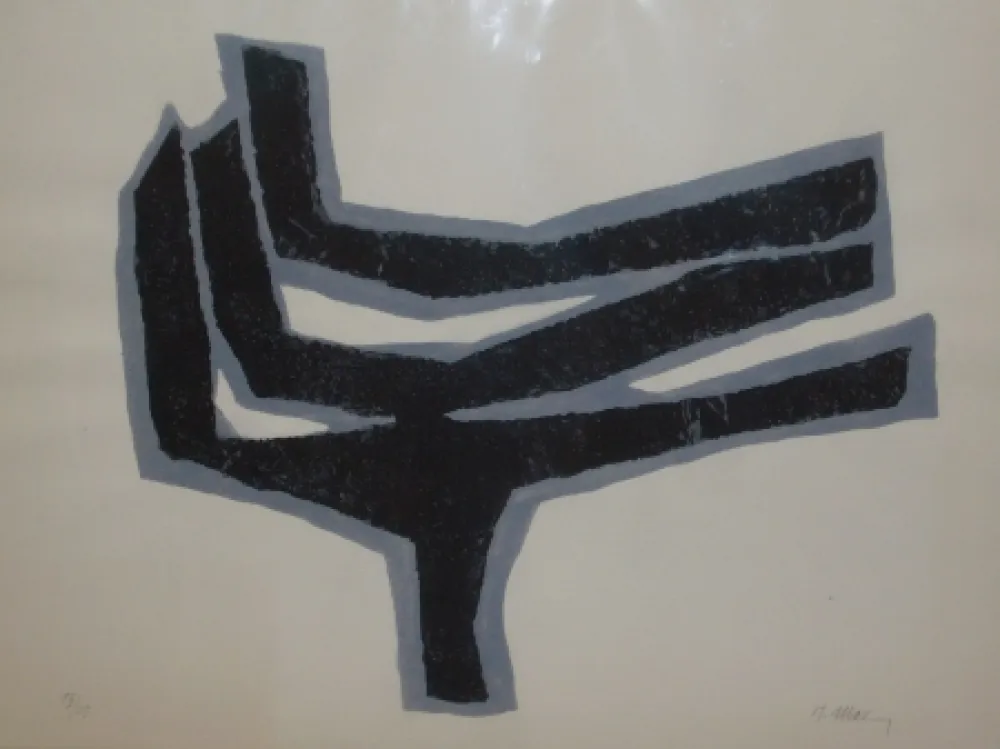 Lithograph Ubac - Empeinte ardoise