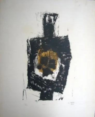 Lithograph Ubac - Figure