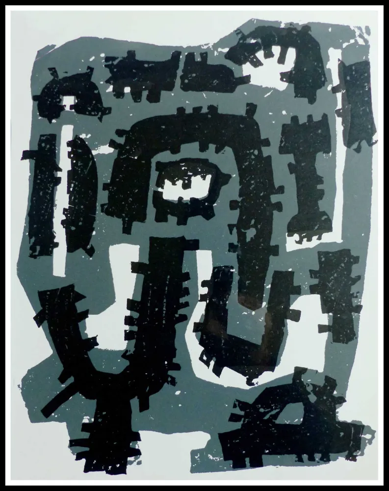 Etching Ubac - GRAVURE SUR ARDOISE