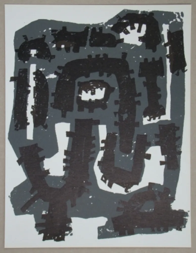 Lithograph Ubac - Gravure sur ardoise pour XXe Siècle