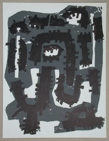 Lithograph Ubac - Gravure sur ardoise pour XXe Siècle