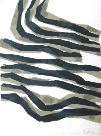 Lithograph Ubac - Limites