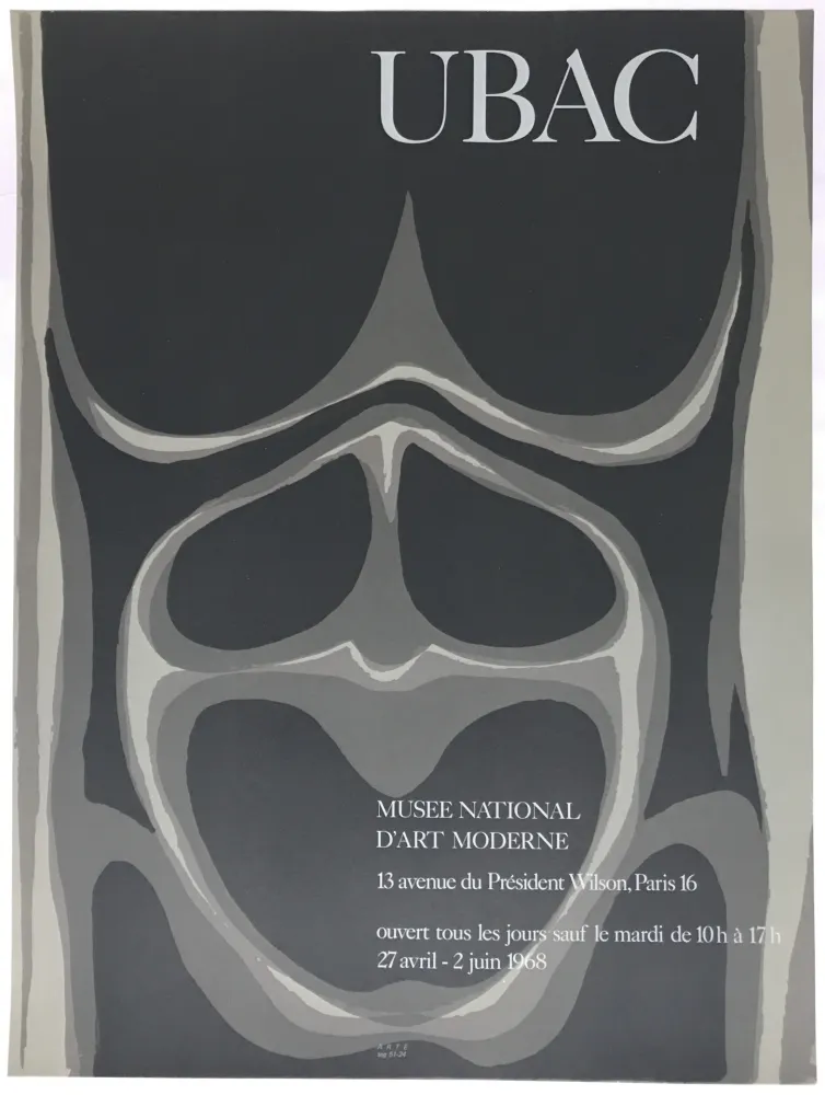 Poster Ubac - Musée National d'Art Moderne