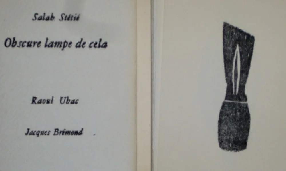 Illustrated Book Ubac - Obscure lampe de cela