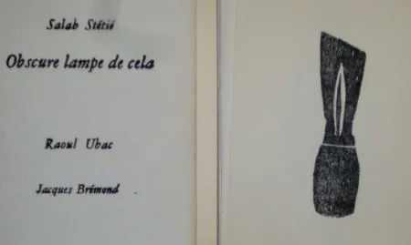 Illustrated Book Ubac - Obscure lampe de cela