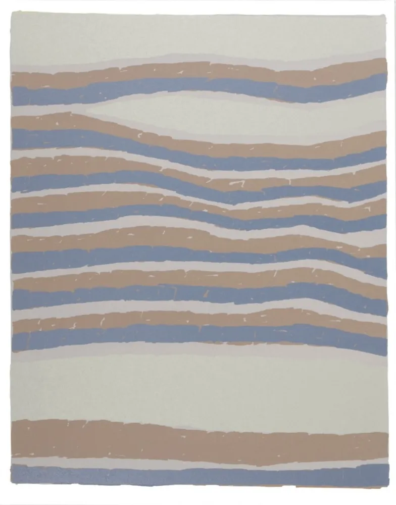 Lithograph Ubac - Routes