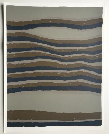 Lithograph Ubac - Routes (La terre III)