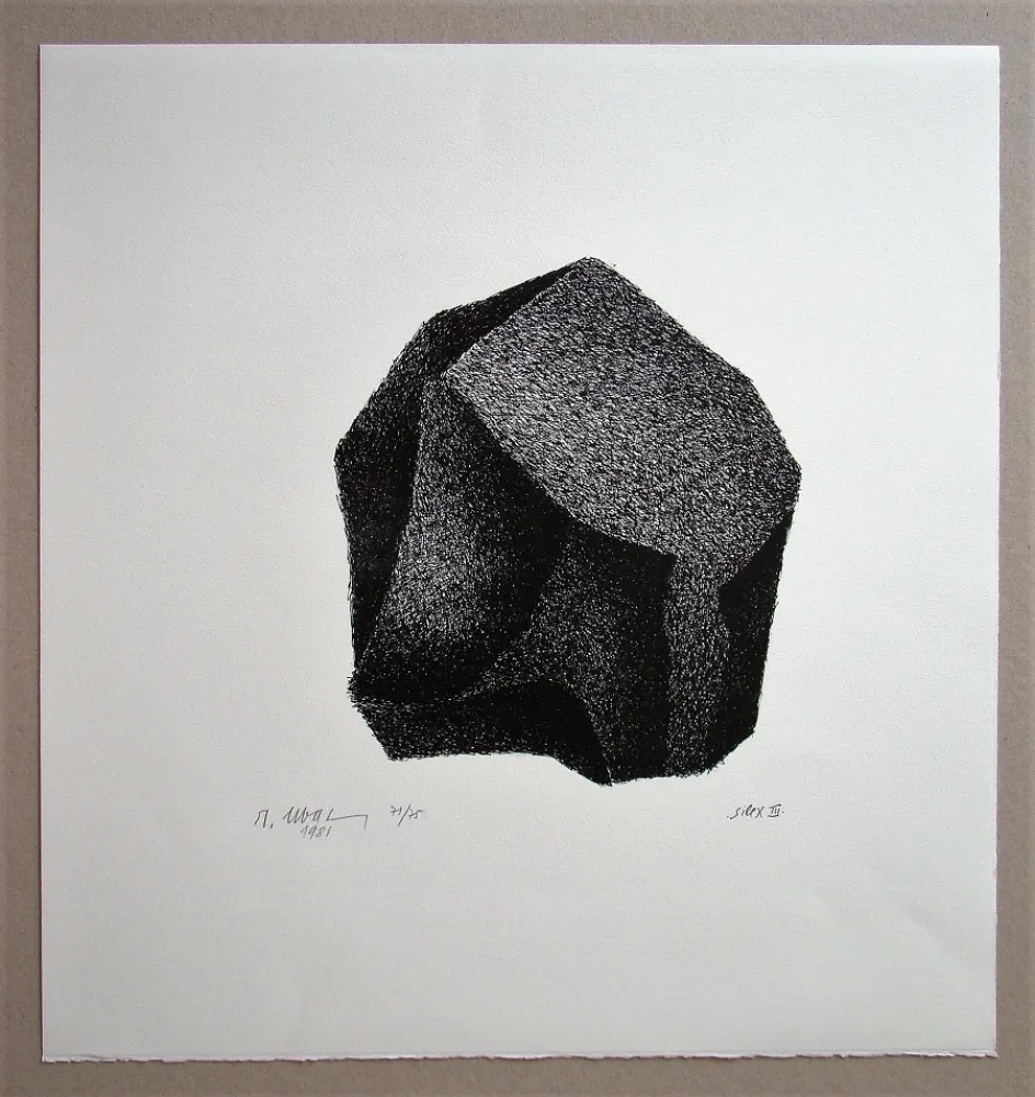 Lithograph Ubac - Silex III.