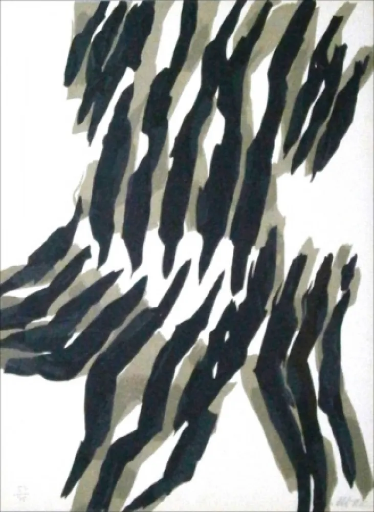 Lithograph Ubac - Traces