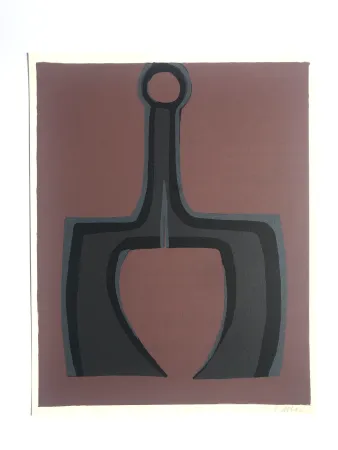 Lithograph Ubac - Travailler le sol (la Terre I)