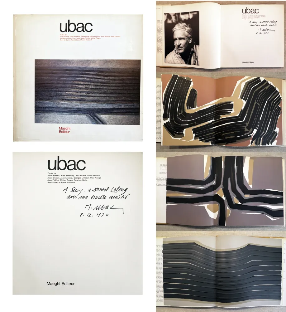 Illustrated Book Ubac - UBAC. Monographie dédicacée par l'artiste (Maeght 1970)