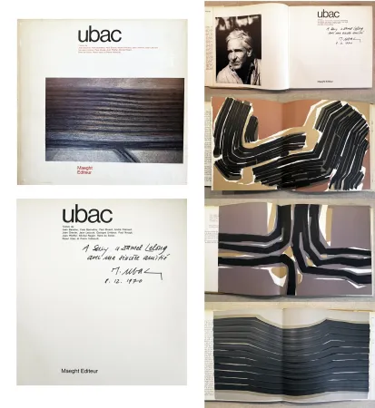 Illustrated Book Ubac - UBAC. Monographie dédicacée par l'artiste (Maeght 1970)