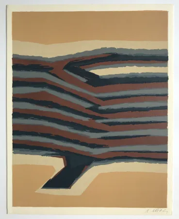 Lithograph Ubac - Voies ferrées