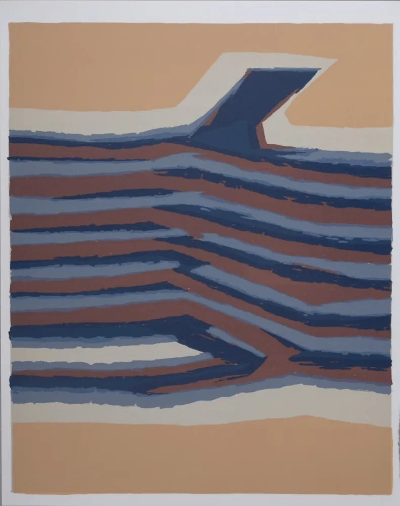 Lithograph Ubac - Voies ferrées