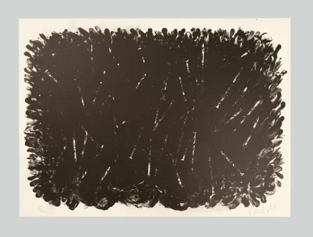 Lithograph Uecker - Bewegung