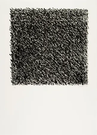 Lithograph Uecker - Manuelle Struktuur. No I 