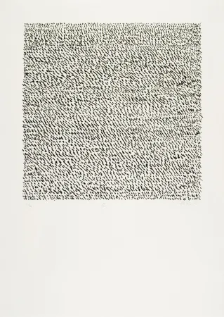 Lithograph Uecker - Manuelle Struktuur. No III