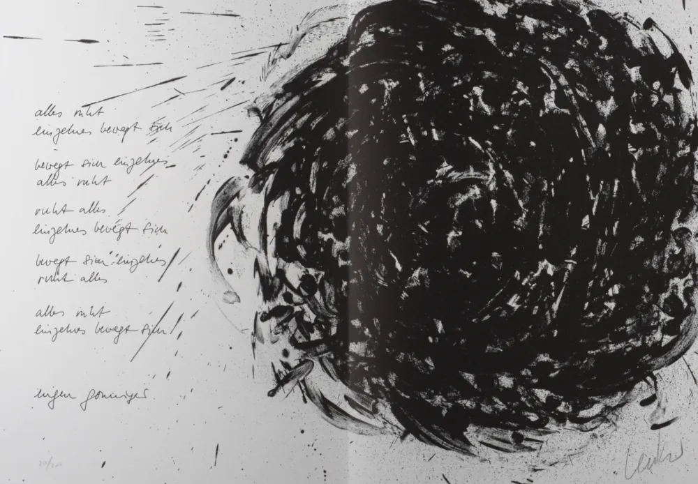 Lithograph Uecker - Spirale, 1987 - Hand-signed