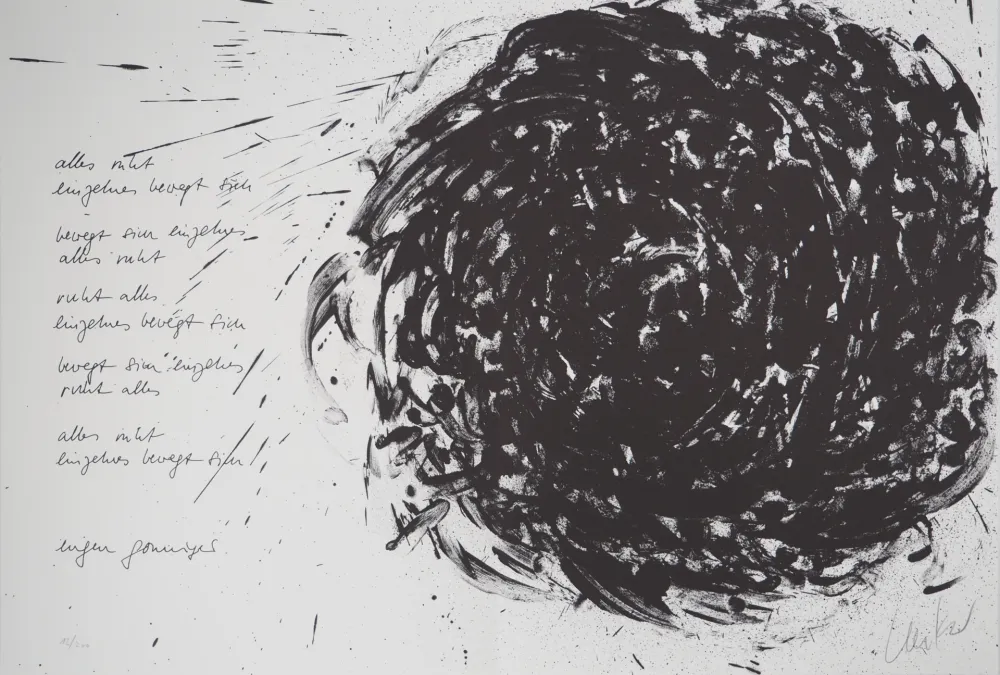 Lithograph Uecker - Tourbillon 