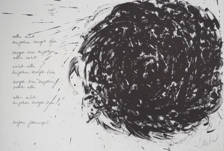 Lithograph Uecker - Tourbillon 