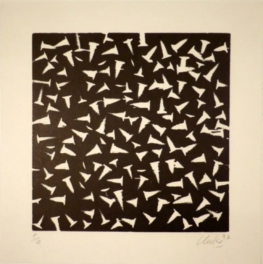Woodcut Uecker - Untitled