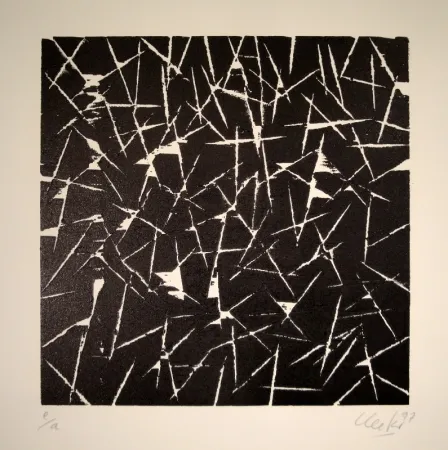 Woodcut Uecker - Untitled
