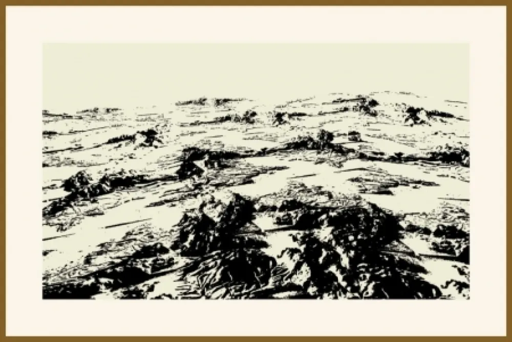 Screenprint Urto - Paysage fiction