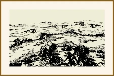 Screenprint Urto - Paysage fiction