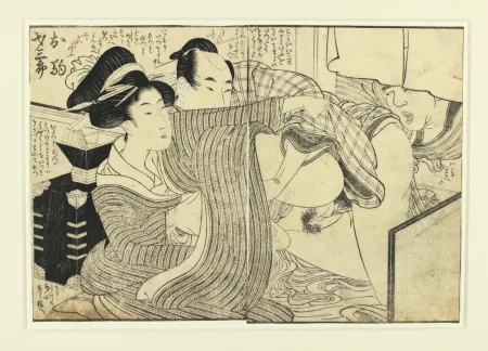 Woodcut Utamaro - Shunga