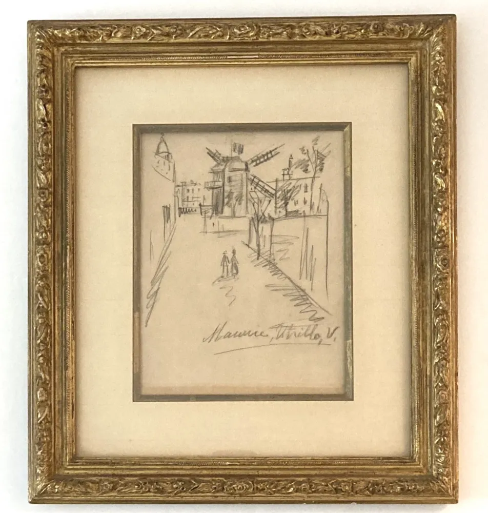 No Technical Utrillo - Le moulin de la Galette, dessin