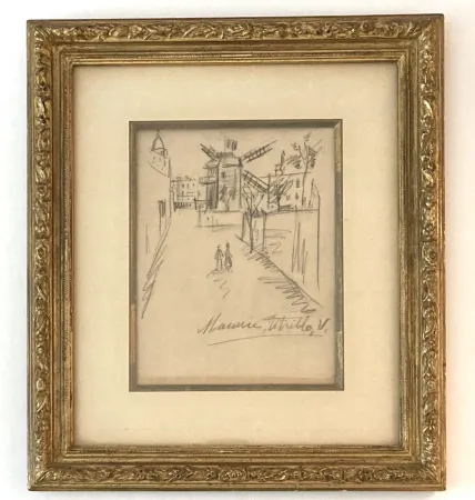No Technical Utrillo - Le moulin de la Galette, dessin
