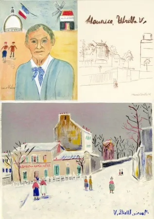 Illustrated Book Utrillo - MAURICE UTRILLO, V. 11 lithographies originales (Paris, 1956)