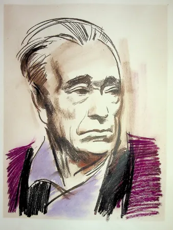 Lithograph Uzelac - Jeux Olympiques, Pierre de Coubertin