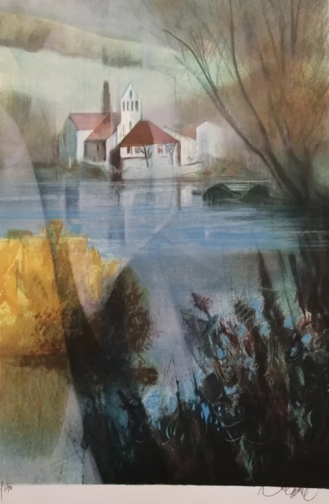 Lithograph Valadie - Beaulieu - Limousin