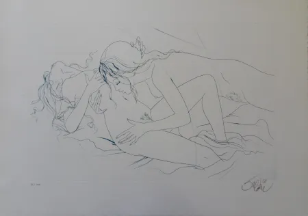 Etching Valadie - Etreinte saphique