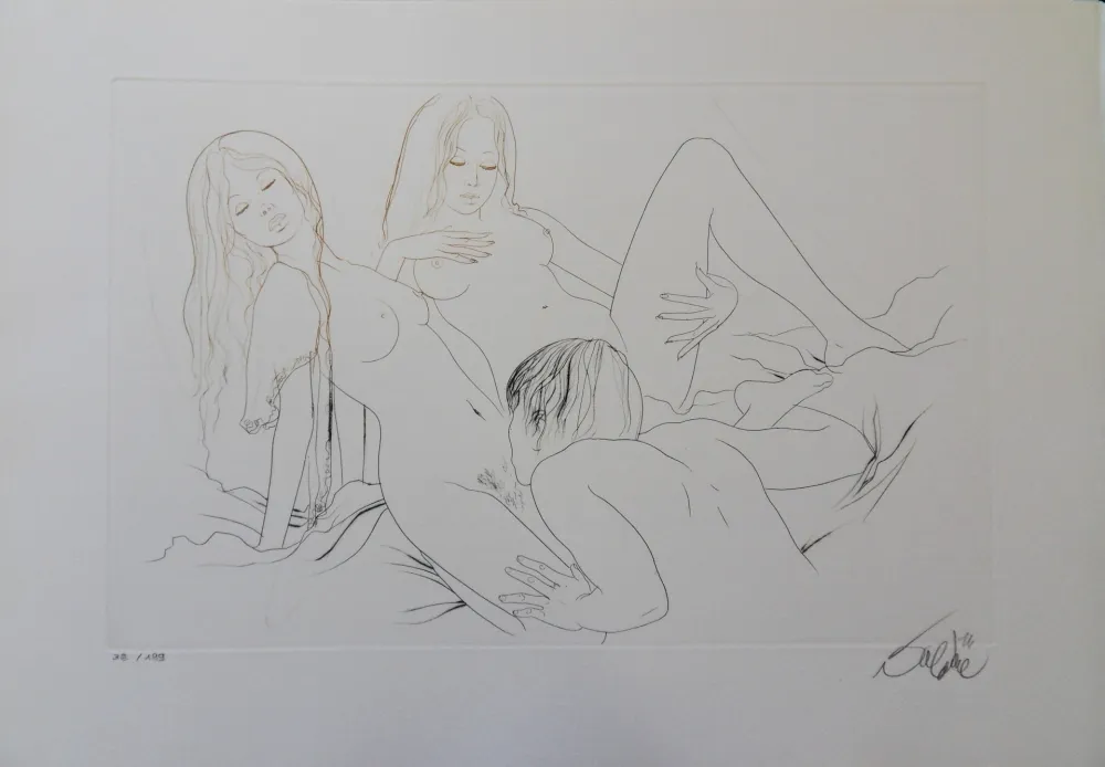 Etching Valadie - Les jumelles