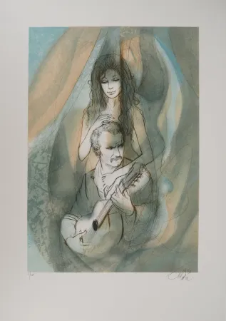 Lithograph Valadie - Mysoginie à part