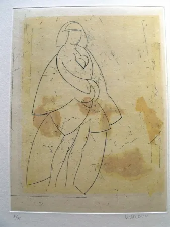 Etching And Aquatint Valdés - Esquisse