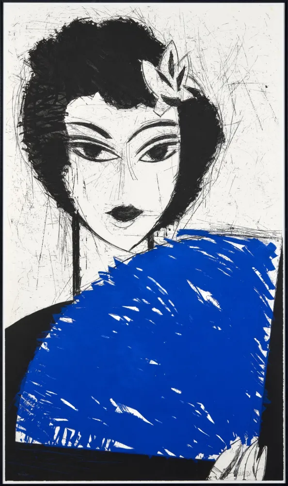 Etching And Aquatint Valdés - Femme