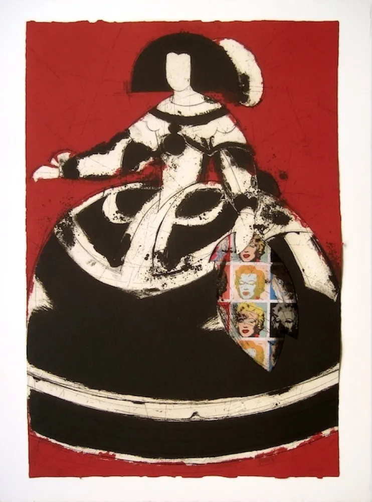 Etching And Aquatint Valdés - Reina Mariana