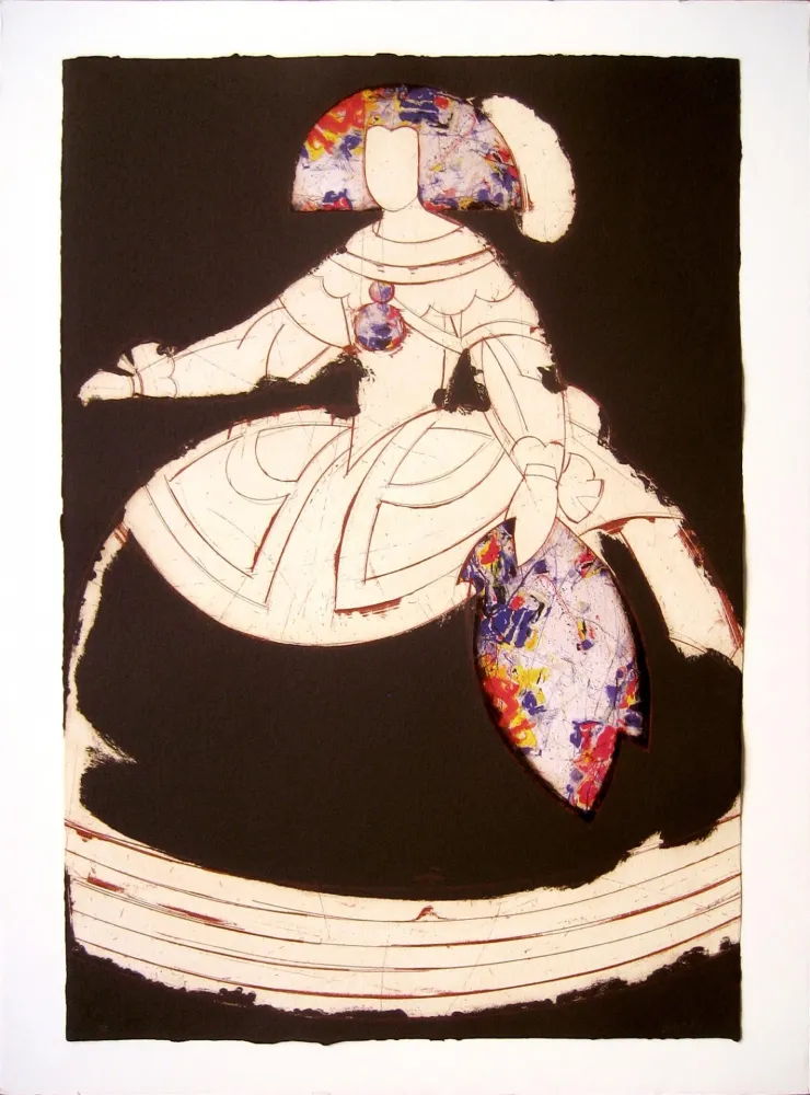 Etching And Aquatint Valdés - Reina Mariana