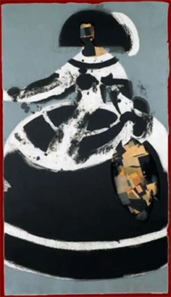 Engraving Valdés - Reina Mariana II